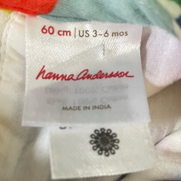 Hanna Andersson Flutter Sleeve Muslin Flower Frenzy Dress 3-6 months - Picture 2 of 8